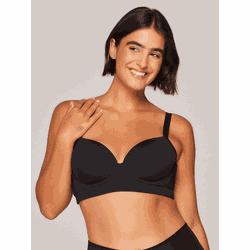Sutiã Meia Taça Plus Size Preto - 7030011 - ATELIÊ DA LINGERIE