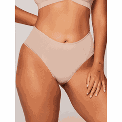 Calcinha Alta Lateral Dublada Chocolate - 201301 - ATELIÊ DA LINGERIE