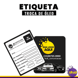 ADESIVO TROCA DE ÓLEO - ATUAL COMUNICAÇÃO