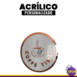 Logo em acrílico - ATUAL COMUNICAÇÃO