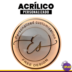 Logo em acrílico - ATUAL COMUNICAÇÃO