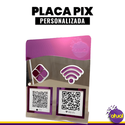 Placa Pix 02 Qr Code - ATUAL COMUNICAÇÃO