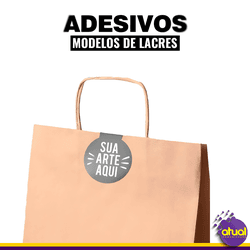 400 Unidades - Mini Lacre Adesivo Personalizado - ... - ATUAL COMUNICAÇÃO