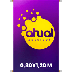 Banner 0,80 x 1,20 M - ATUAL COMUNICAÇÃO