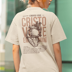 Camiseta Básica Cristo Vive - Aurora Clothing