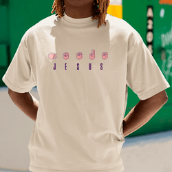 Camiseta Básica Jesus em Libras - Aurora Clothing