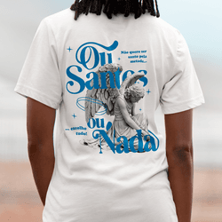 Camiseta Básica Santos ou Nada - Aurora Clothing