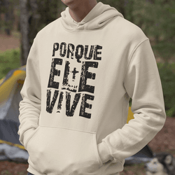 Moletom Canguru Porque Ele Vive - Aurora Clothing