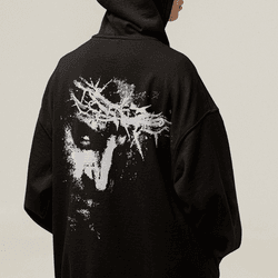 Moletom Canguru Rosto de Jesus - Aurora Clothing