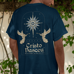 Camiseta Básica Cristo Nasceu - Aurora Clothing