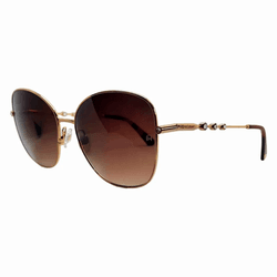 Óculos de Sol Feminino Ana Hickmann - Dourado - AH... - Authentika