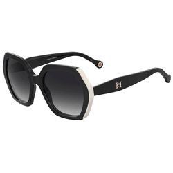 Óculos de Sol Carolina Herrera - Preto e Branco Ge... - Authentika