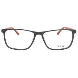 Óculos para grau Fila - Preto Fosco/Laranja Retang... - Authentika