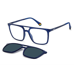 Óculos para Grau/Solar Clip On Polaroid - Azul - P... - Authentika