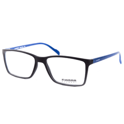 Óculos para Grau Fiamma Casual - Preto Fosco/Azul ... - Authentika