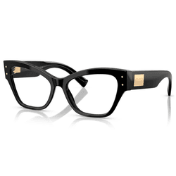 Óculos para Grau Dolce & Gabbana - Preto | Dourado... - Authentika