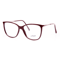 Óculos para Grau URBAN Bari - Vermelho Escuro - 51... - Authentika