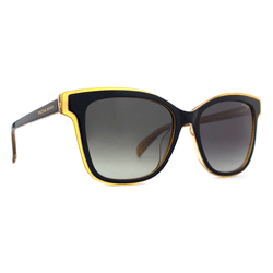 Óculos de Sol Victor Hugo - Preto/Amarelo - OUTLET... - Authentika