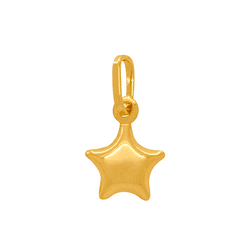 Pingente em Ouro 18K Estrela Oca - P9580 - Authentika