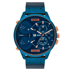Relógio Masculino Orient XL Cronógrafo - Azul - MA... - Authentika