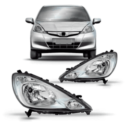 Farol Honda Fit 2013 á 2014 - Matalizado - V059 - Dominio Auto Peças 