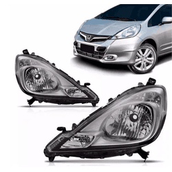 Farol Newfit 2009 á 2012- Cromado - V072 - Dominio Auto Peças 