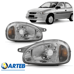 Farol Corsa 1994 á 1999 - Arteb - V035 - Dominio Auto Peças 