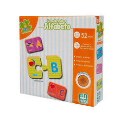Descobrindo o Alfabeto 52 Peças 0421 Nig – Jogo Ed... - BAIUCA