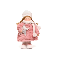 Boneca Decorativa com Vestido e Cachecol – Cromus ... - BAIUCA