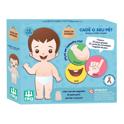 Jogo Cadê o Seu Pé? – Nig Brinquedo Educativo de A... - BAIUCA