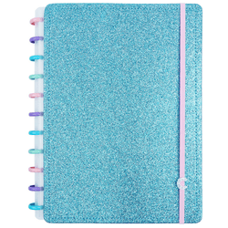 Caderno Universitário Glitter Oceano 80 Folhas CIG... - BAIUCA