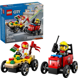 LEGO City Corrida Pizza vs Caminhão dos Bombeiros ... - BAIUCA
