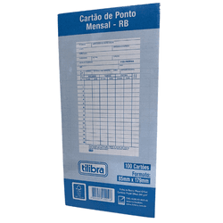 Cartão de Ponto Mensal RB 15.019-3 Tilibra - BAIUCA