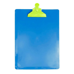 Prancheta Acrílica Ofício Azul com Prendedor 3007 ... - BAIUCA