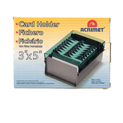 FICHARIO ACRILICO 3 X 5 911 ACRIMET - BAIUCA