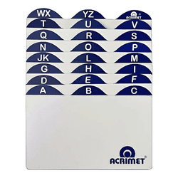 Índice para Fichário Acrimet 631 3x5 A/Z | Organiz... - BAIUCA