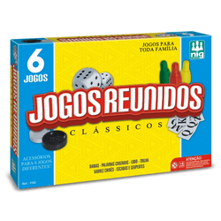 Jogos Reunidos com 6 Jogos – Nig Brinquedo Clássic... - BAIUCA
