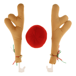 Kit Rena para Automóvel – Decoração Natalina Cromu... - BAIUCA