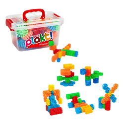 Maleta Super Plakt! 40 Peças 1252 Pakitoys – Jogo ... - BAIUCA