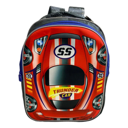 Mochila Infantil Masculina Thunder Car BPE20783 Wi... - BAIUCA