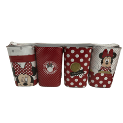 Porta Lápis e Canetas Minnie com 4 Peças 4885 Plas... - BAIUCA