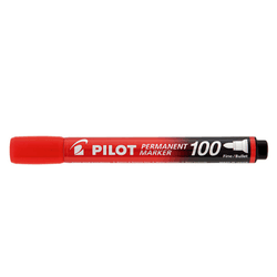 Marcador Permanente Vermelho SCA-100 Pilot - BAIUCA