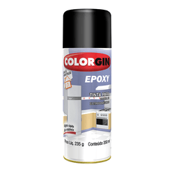 COLORGIN SPRAY EPÓXI PRETO 350ML - Baratão das Tintas 