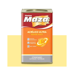 MAZA ACRÍLICO ULTRA AMARELO CANARIO 18L - Baratão das Tintas 