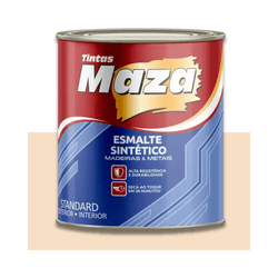 MAZA ESMALTE SINTÉTICO BRILHANTE AREIA 225ML - Baratão das Tintas 