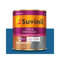SUVINIL ESMALTE COR E PROTEÇÃO BRILHANTE AZUL FRAN... - Baratão das Tintas 