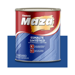 MAZA ESMALTE SINTÉTICO BRILHANTE AZUL FRANÇA 900ML... - Baratão das Tintas 