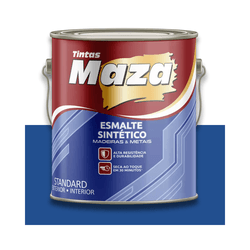 MAZA ESMALTE SINTÉTICO BRILHANTE AZUL FRANÇA 3,6L - Baratão das Tintas 