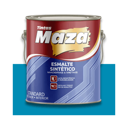 MAZA ESMALTE SINTÉTICO BRILHANTE AZUL MAR 900ML - Baratão das Tintas 