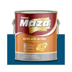 MAZA ACRÍLICO ULTRA AZUL PROFUNDO 3,6L - Baratão das Tintas 